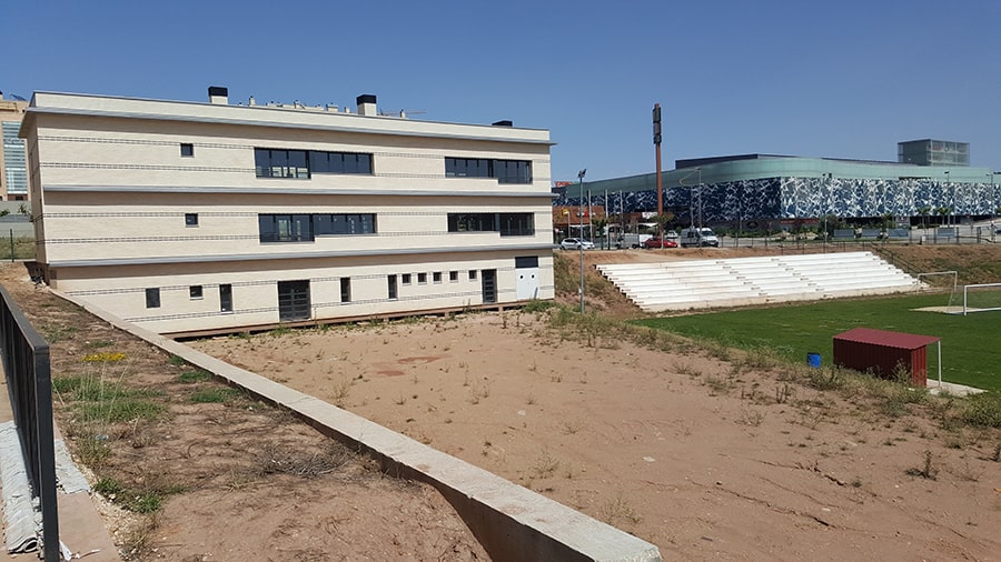 Obra de las Piscinas Municipales en urbanización “Las Camaretas”